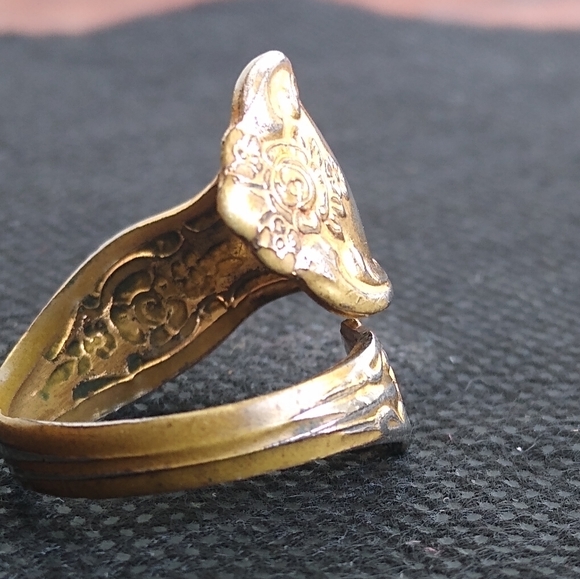 Vintage WMA Rogers Oneida LTD Sterling Spoon Ring. - Picture 6 of 8